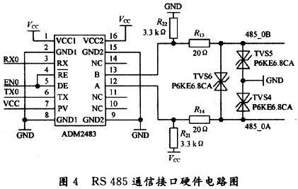 RS485通訊接口電路圖 RS485通訊接口電路圖
